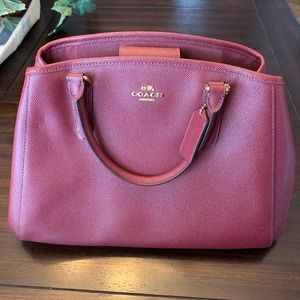 Coach carryall purse | burgundy